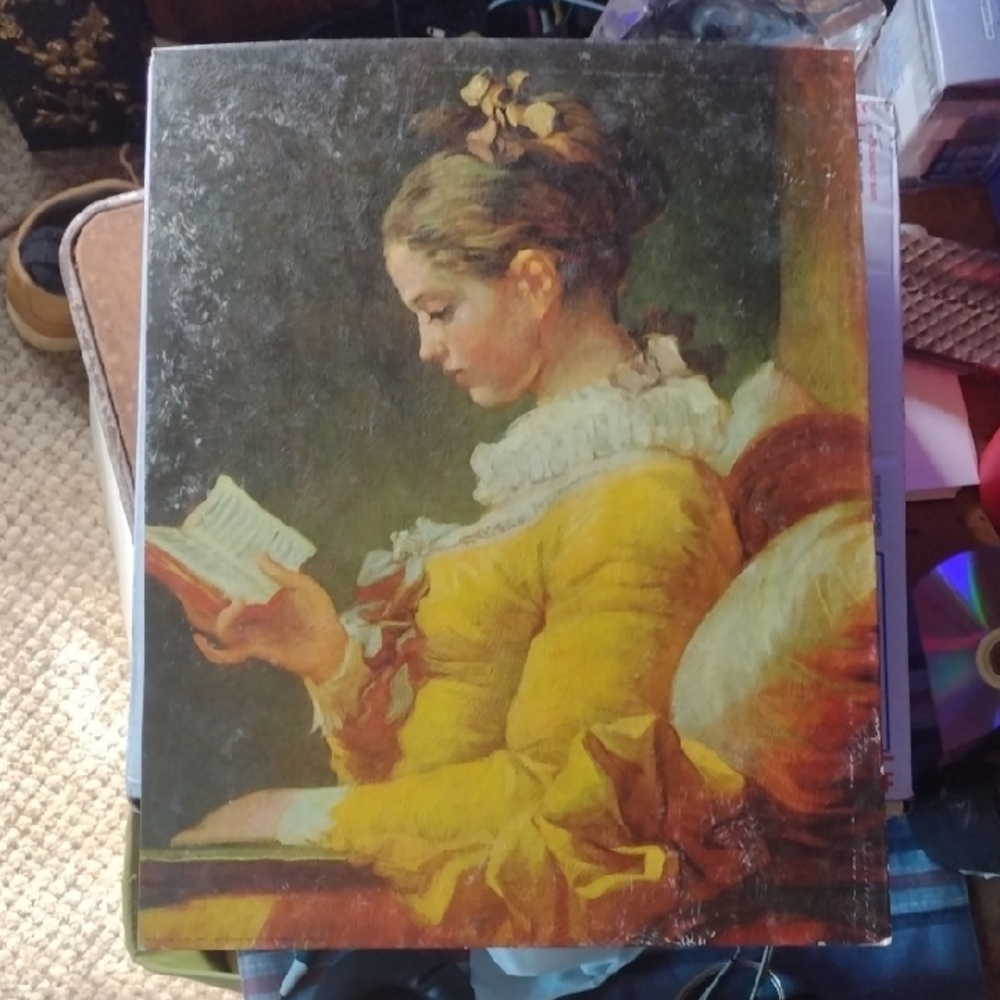 Elegant Yellow Portrait Canvas Art